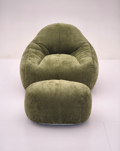 NOVA NEST™ – Fauteuil Lounge Compressé avec Ottoman