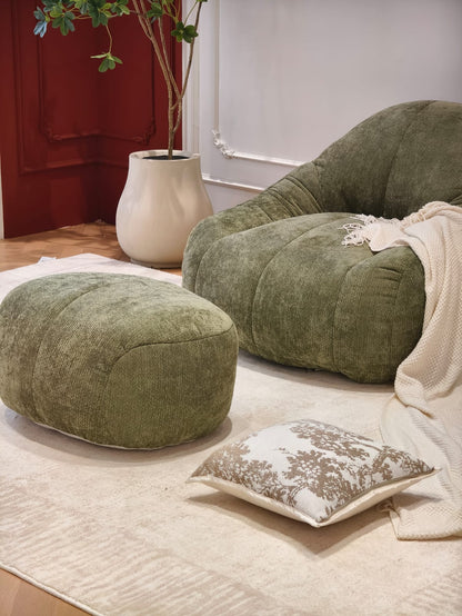 NOVA NEST™ – Fauteuil Lounge Compressé avec Ottoman