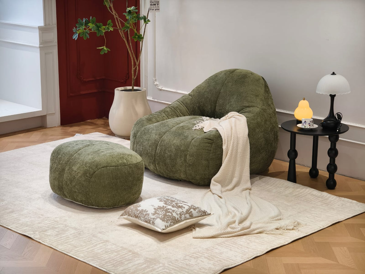 NOVA NEST™ – Fauteuil Lounge Compressé avec Ottoman